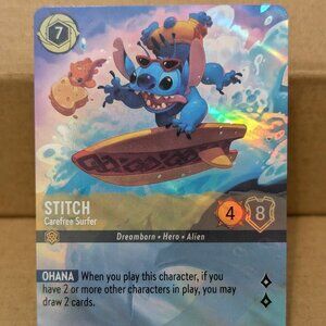 Disney Lorcana Stitch Enchanted Rare Alternate Art Foil 206/204 - LP